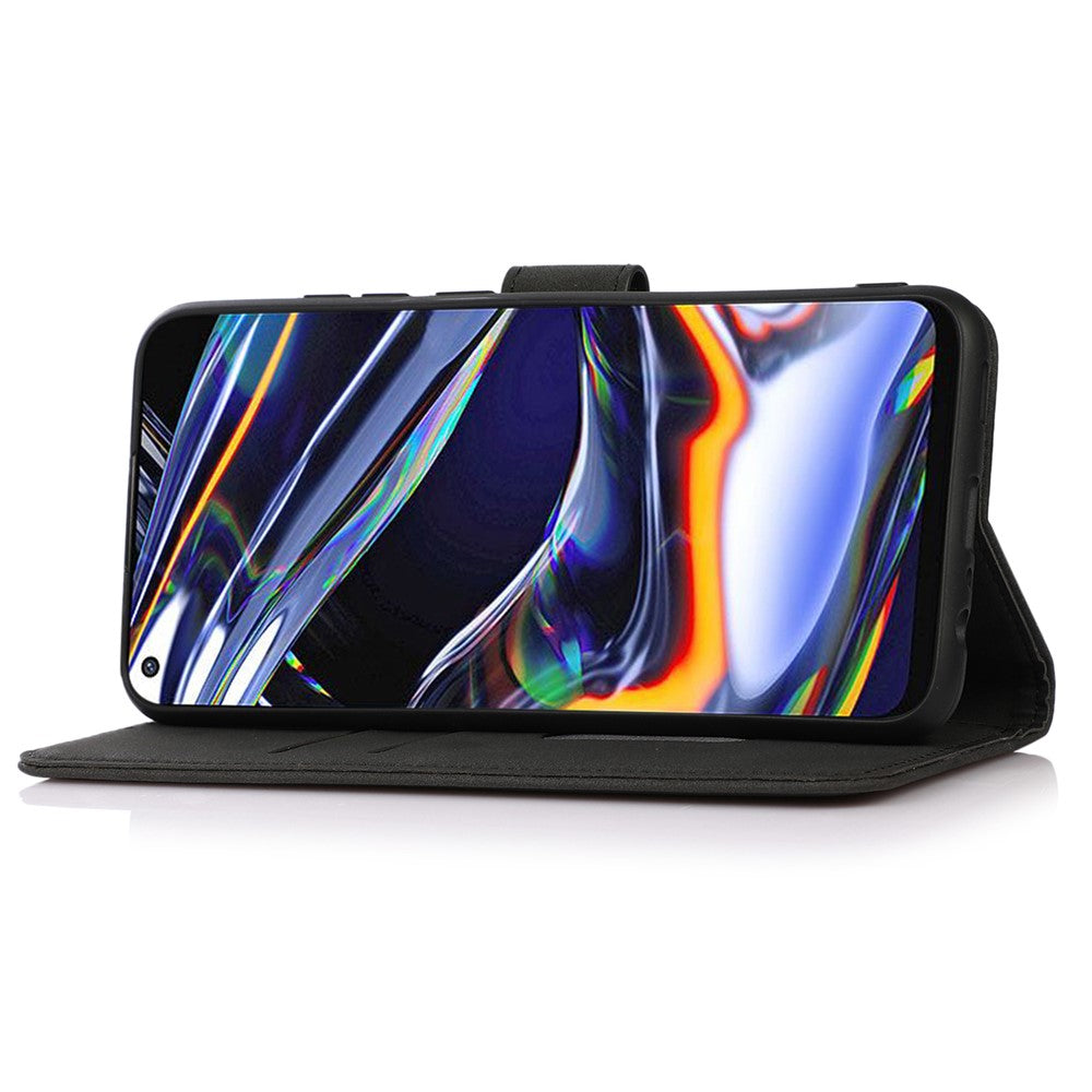 KHAZNEH Phone Case for Xiaomi Redmi Note 12S 4G Textured PU Leather Flip Wallet Stand Cover
