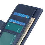 Anti-drop Cover for Xiaomi Redmi Note 12S 4G Phone Case Cowhide Texture PU Leather Wallet Stand Shell