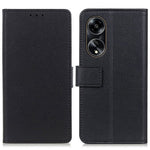 Oppo A1 5G / A98 5G stødsikkert flip-etui i ridsefast PU-læder med stativ og tegnebog