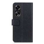 Oppo A1 5G / A98 5G stødsikkert flip-etui i ridsefast PU-læder med stativ og tegnebog