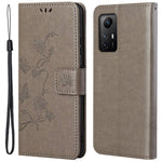 Läderfodral för Xiaomi Redmi Note 12S 4G med flip-on-skal, plånbok och fjärilsblomma