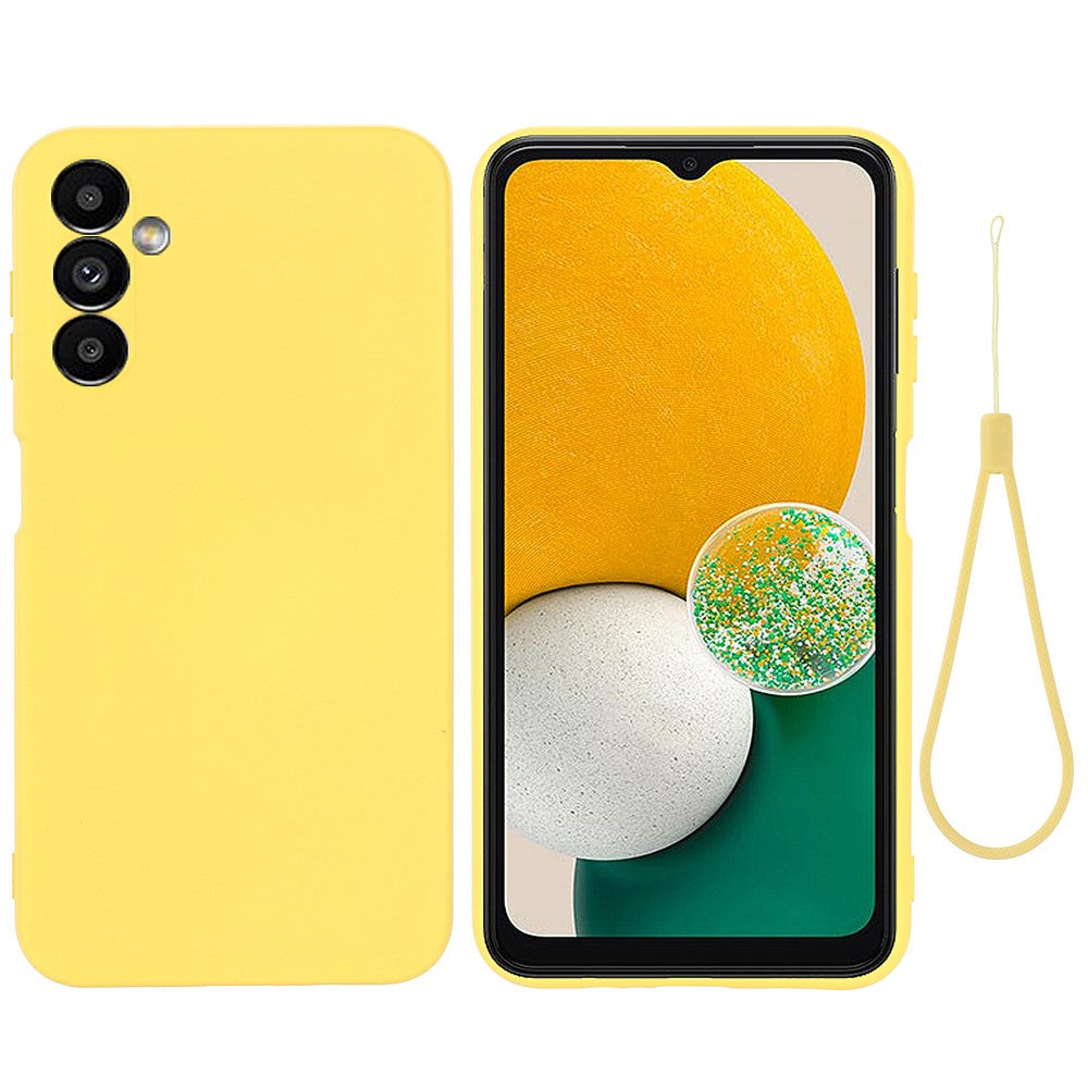 For Samsung Galaxy M54 5G / F54 5G Liquid Silicone Back Cover Drop-proof Mobile Phone Case with Soft Lining