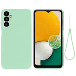 For Samsung Galaxy M54 5G / F54 5G Liquid Silicone Back Cover Drop-proof Mobile Phone Case with Soft Lining