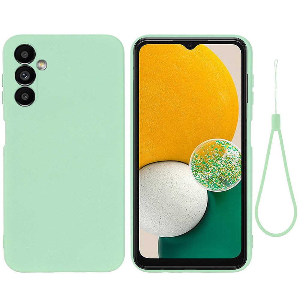 For Samsung Galaxy M54 5G / F54 5G Liquid Silicone Back Cover Drop-proof Mobile Phone Case with Soft Lining