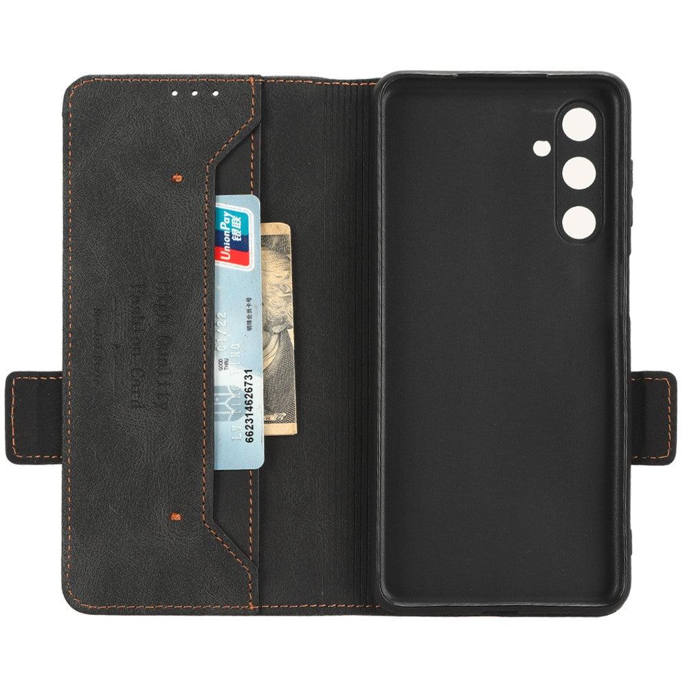 Til Samsung Galaxy M54 5G / F54 5G Pung Telefonetui Hardware Dekoration PU Læder Cover med Stativ