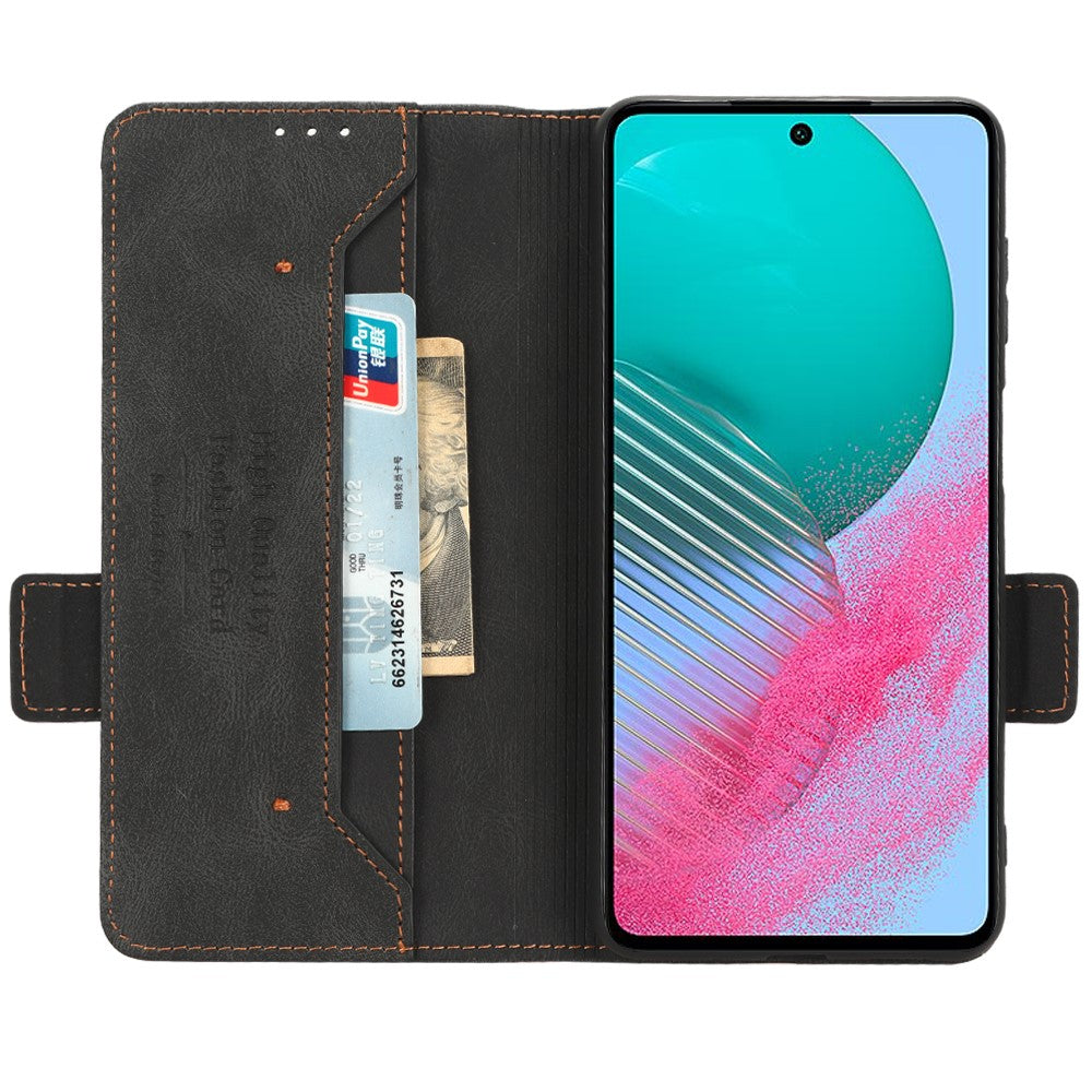 Til Samsung Galaxy M54 5G / F54 5G Pung Telefonetui Hardware Dekoration PU Læder Cover med Stativ