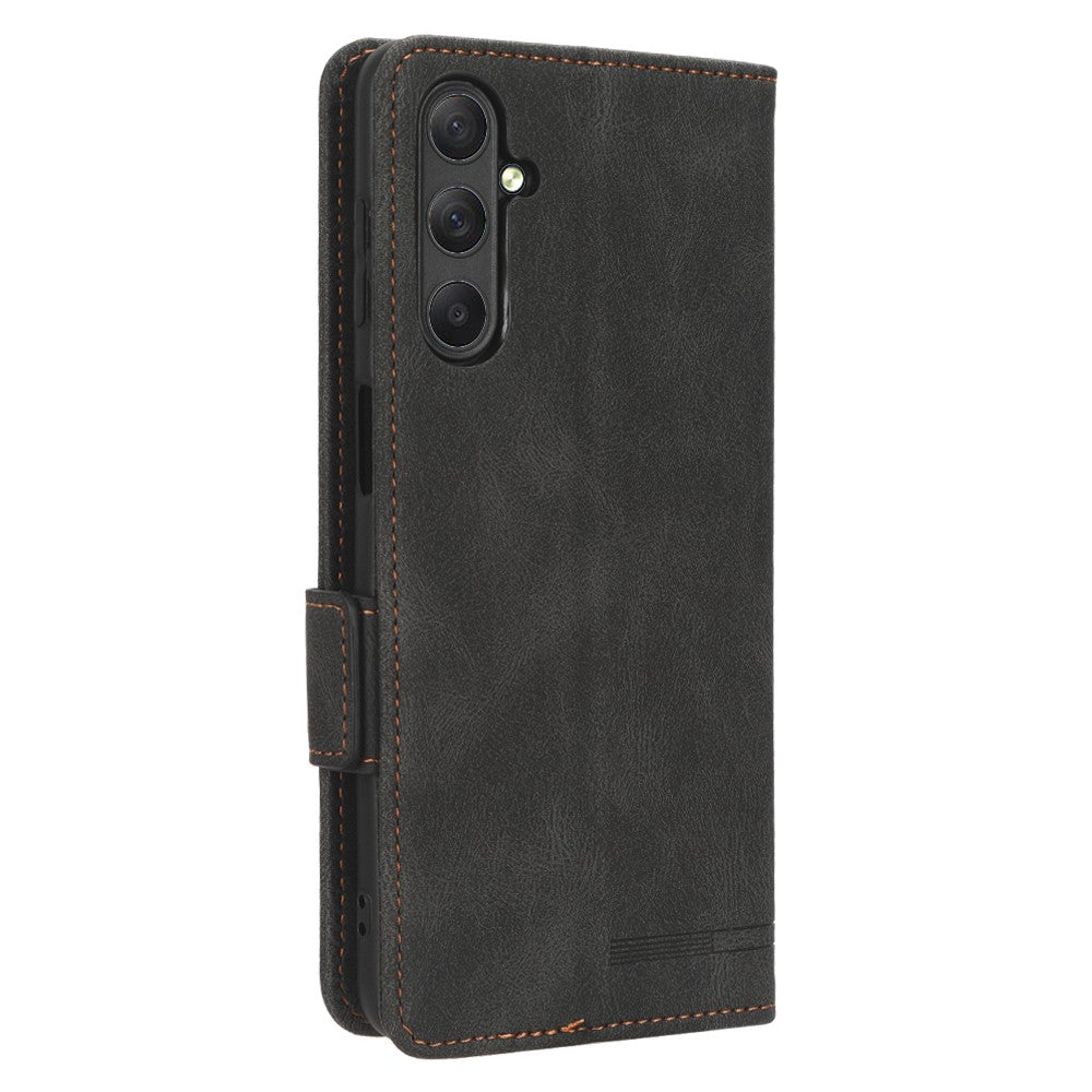 Til Samsung Galaxy M54 5G / F54 5G Pung Telefonetui Hardware Dekoration PU Læder Cover med Stativ