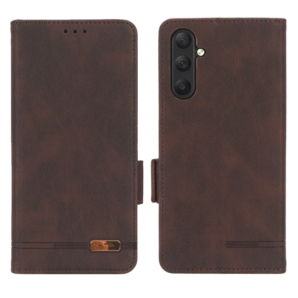 Til Samsung Galaxy M54 5G / F54 5G Pung Telefonetui Hardware Dekoration PU Læder Cover med Stativ