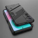 For Samsung Galaxy M54 5G / F54 5G Shockproof Back Cover Hard PC + Flexible TPU Phone Case with Kickstand