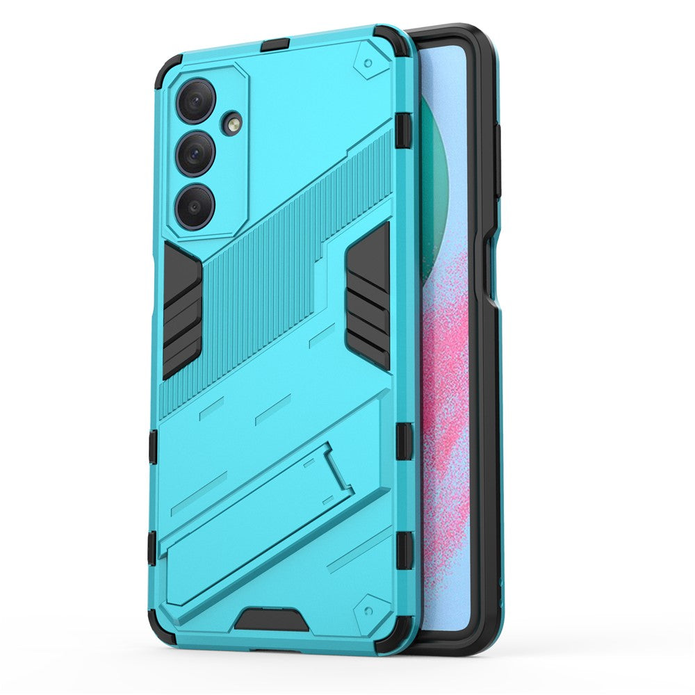 For Samsung Galaxy M54 5G / F54 5G Shockproof Back Cover Hard PC + Flexible TPU Phone Case with Kickstand
