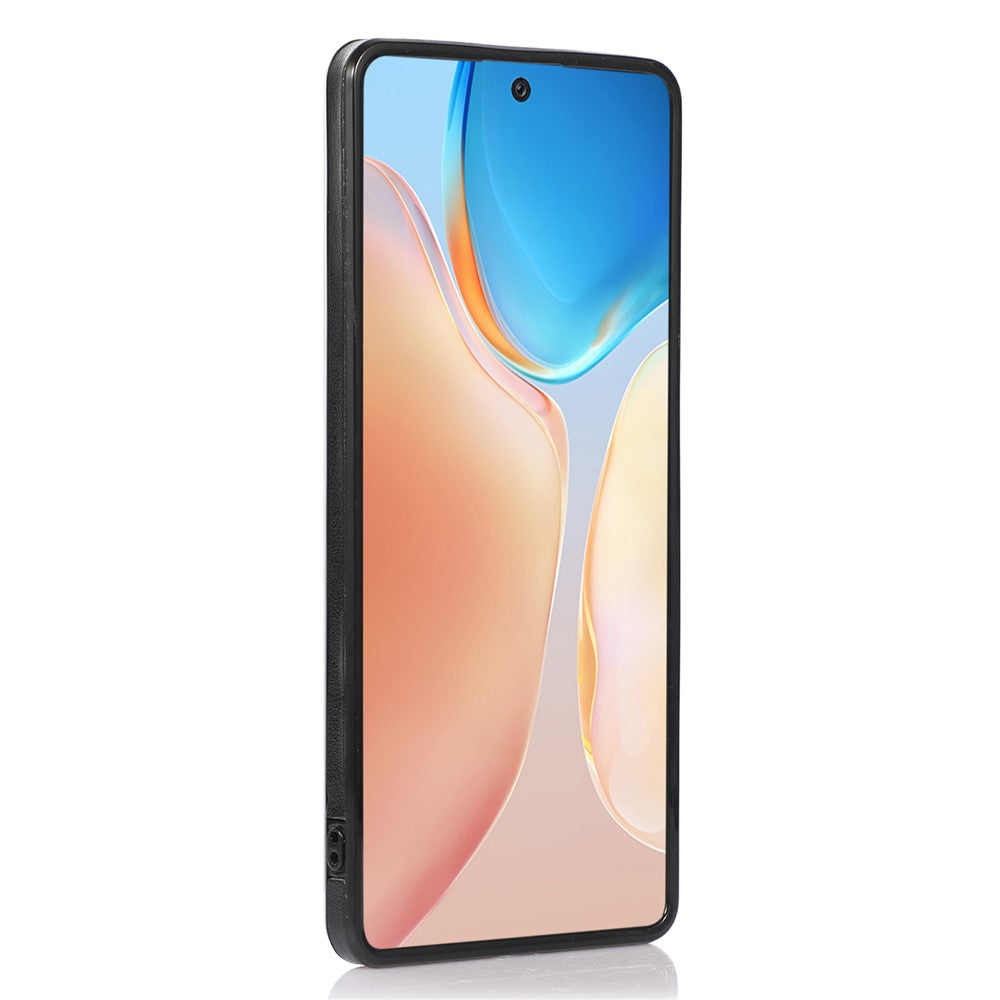 Til Samsung Galaxy A71 5G SM-A716 kortholder-cover i PU-læder+TPU bagside med støttefod til telefon