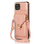 Back Protector for Samsung Galaxy A22 5G (EU Version) Kickstand Phone Cover Card Holder PU Leather+TPU Case
