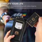 Back Protector for Samsung Galaxy A42 5G Phone Cover with Kickstand Card Holder PU Leather+TPU Case
