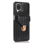 Back Protector for Samsung Galaxy A42 5G Phone Cover with Kickstand Card Holder PU Leather+TPU Case