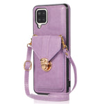 Back Protector for Samsung Galaxy A42 5G Phone Cover with Kickstand Card Holder PU Leather+TPU Case