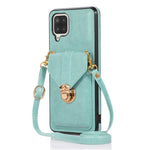 Back Protector for Samsung Galaxy A42 5G Phone Cover with Kickstand Card Holder PU Leather+TPU Case