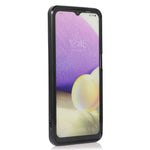 For Samsung Galaxy A32 4G (EU Version) Card Holder Case PU Leather+TPU Phone Cover with Kickstand