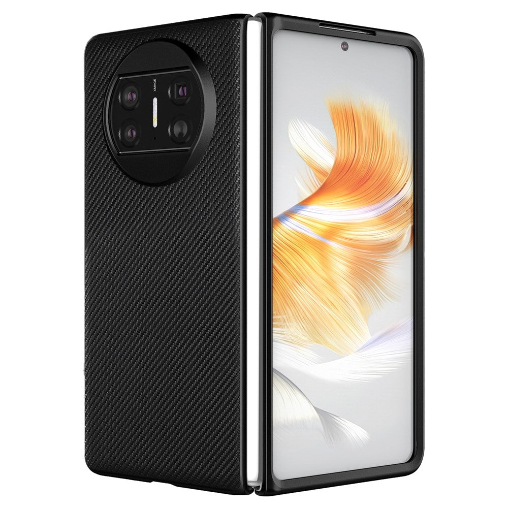 VILI TC-seriens mobilskal för Huawei Mate X3 5G texturerat PU-läderbelagt PC+TPU stötsäkert skal