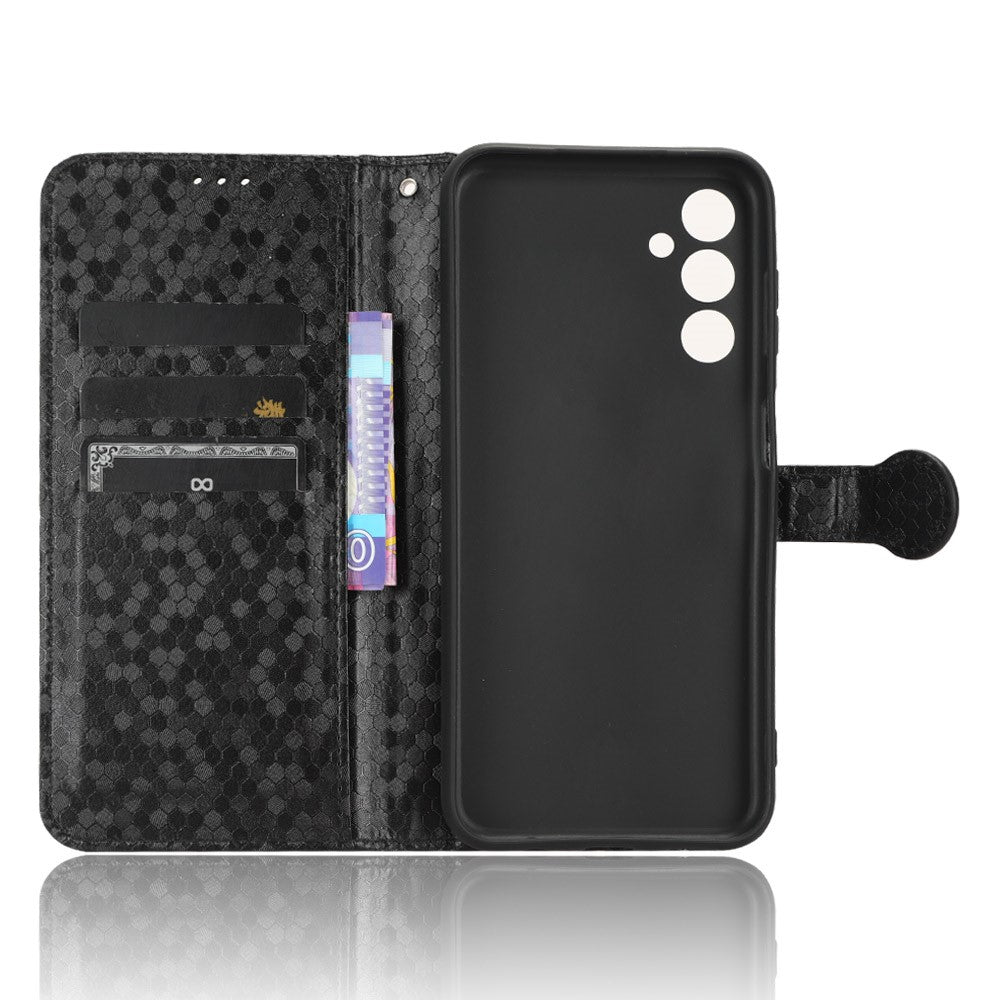 Til Samsung Galaxy M54 5G / F54 5G Læder Telefoncover Præget Prikket Mønster Smartphone Cover med Stativpung
