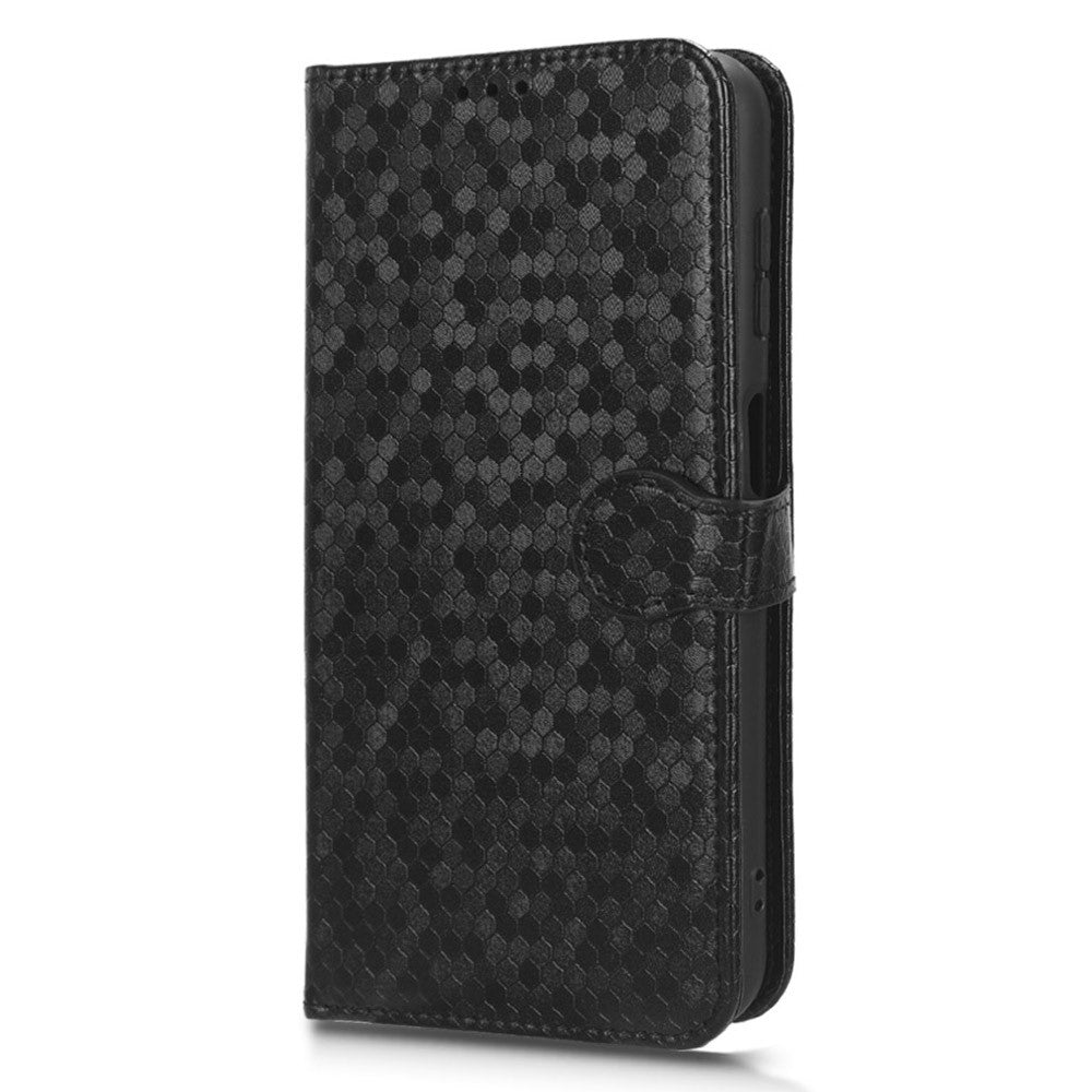 Til Samsung Galaxy M54 5G / F54 5G Læder Telefoncover Præget Prikket Mønster Smartphone Cover med Stativpung