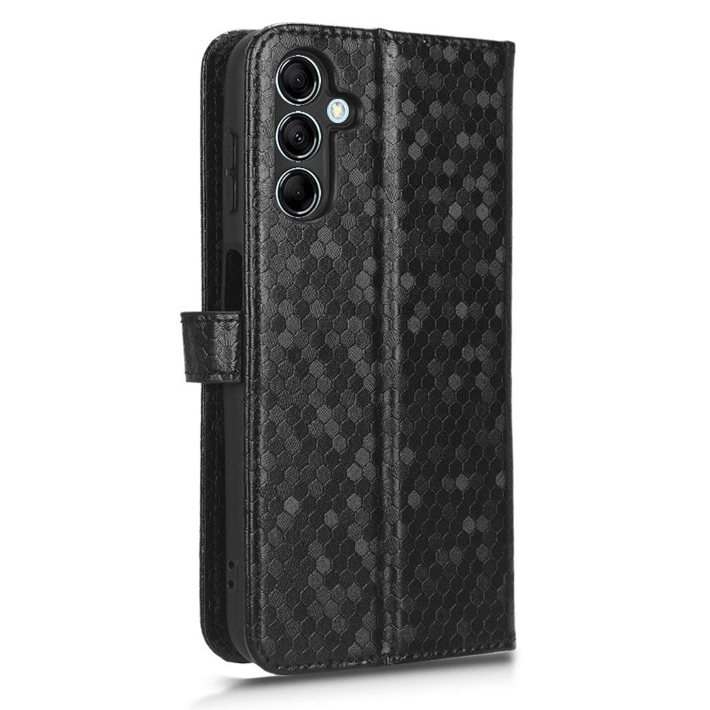 Til Samsung Galaxy M54 5G / F54 5G Læder Telefoncover Præget Prikket Mønster Smartphone Cover med Stativpung