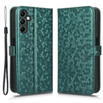 Til Samsung Galaxy M54 5G / F54 5G Læder Telefoncover Præget Prikket Mønster Smartphone Cover med Stativpung