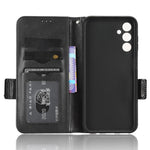 For Samsung Galaxy M54 5G / F54 5G PU Leather Wallet Phone Case Imprinted Triangle Phone Cover with Stand