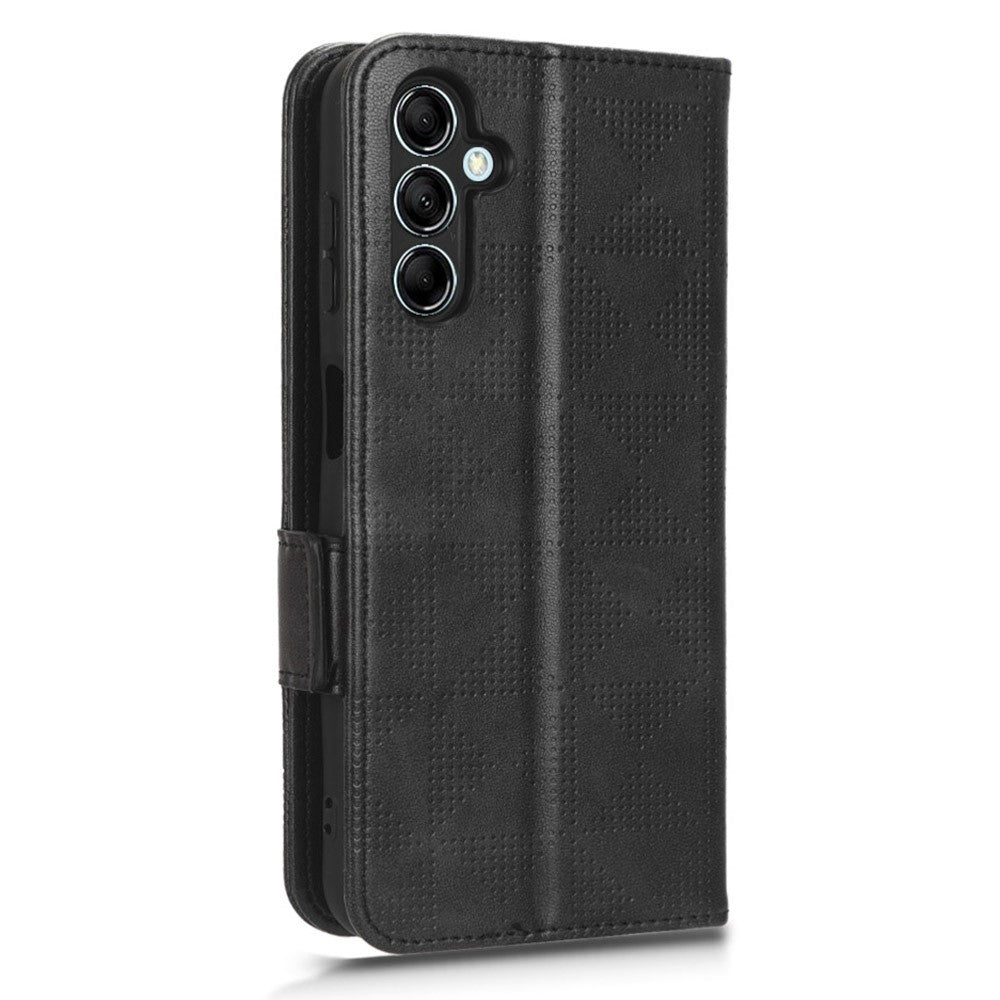 For Samsung Galaxy M54 5G / F54 5G PU Leather Wallet Phone Case Imprinted Triangle Phone Cover with Stand