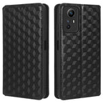 Xiaomi Redmi Note 12S 4G stativplånboksfodral PU-läder rombpräglat fodral