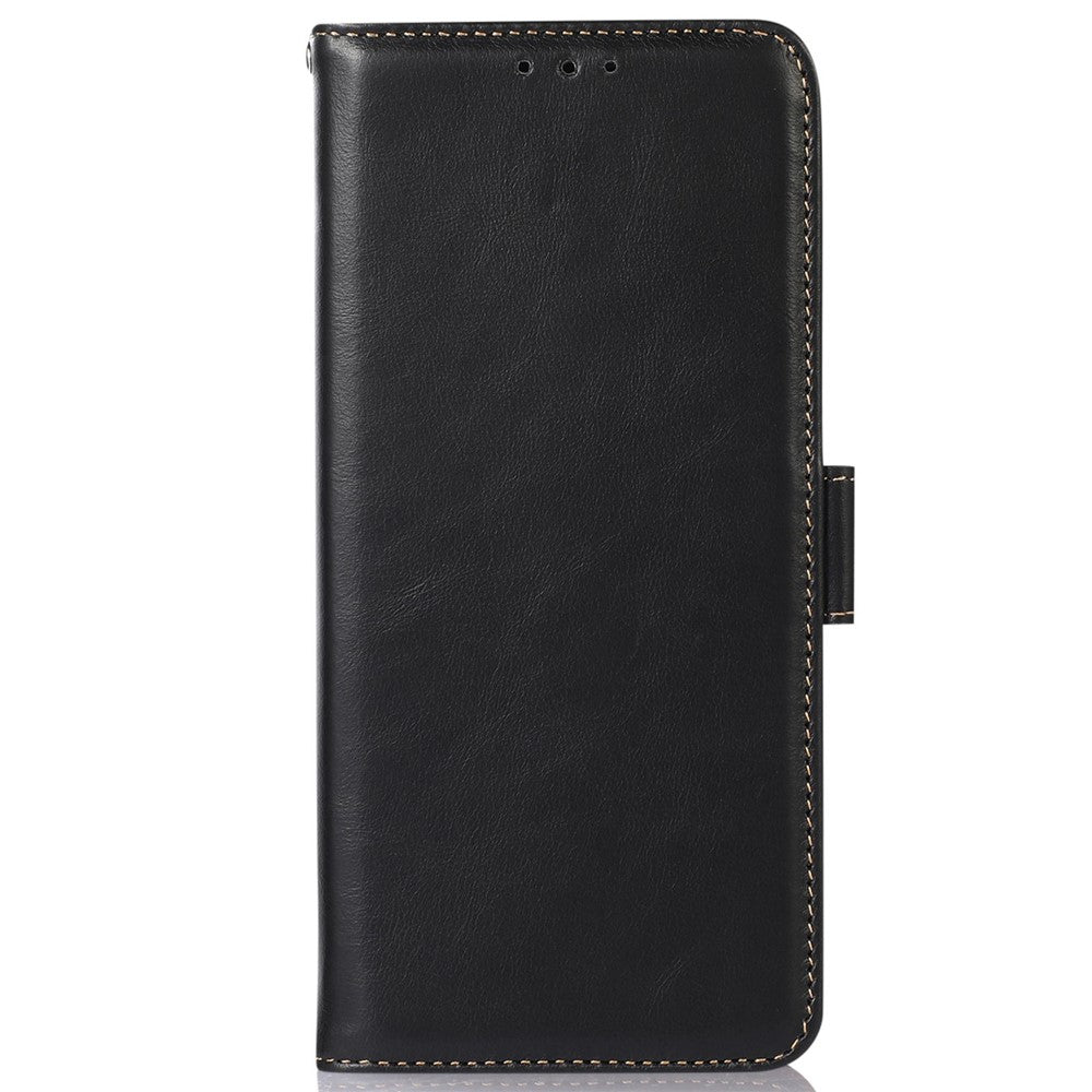 For Xiaomi Redmi Note 12S 4G RFID Blocking Wallet Phone Cover Crazy Horse Texture Genuine Cowhide Leather Stand Case