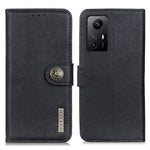 KHAZNEH For Xiaomi Redmi Note 12S 4G PU Leather Case Wallet Stand Cowhide Texture Phone Cover