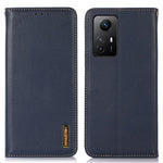 KHAZNEH För Xiaomi Redmi Note 12S 4G Äkta Kohud Läder mobilskal RFID-blockerande Plånboksfodral
