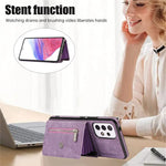For Samsung Galaxy A52 4G / A52s 5G / A52 5G Smartphone Case RFID Blocking Card Holder Kickstand PU Leather+TPU Cover