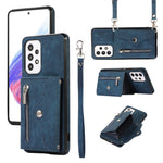 For Samsung Galaxy A52 4G / A52s 5G / A52 5G Smartphone Case RFID Blocking Card Holder Kickstand PU Leather+TPU Cover
