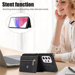 Phone Case for Samsung Galaxy A32 5G / M32 5G PU Leather+TPU Shell with RFID Blocking Card Bag and Kickstand