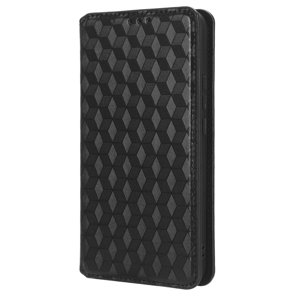Phone Case for Huawei nova 11 / nova 12s 4G / nova 12 Lite 4G Stand Wallet Shockproof PU Leather Rhombus Imprinted Cover