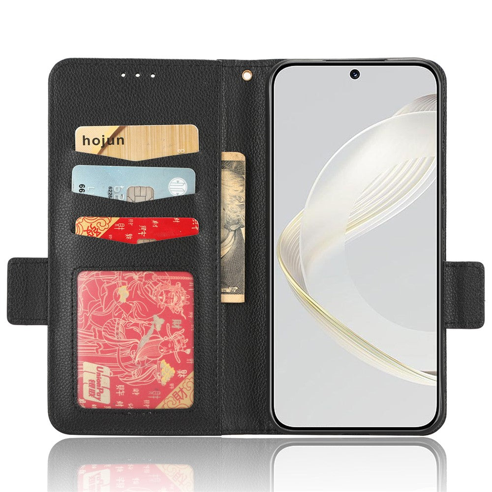 For Huawei nova 11 Pro / nova 11 Ultra PU Leather Flip Cover Litchi Texture Wallet Phone Case with Strap