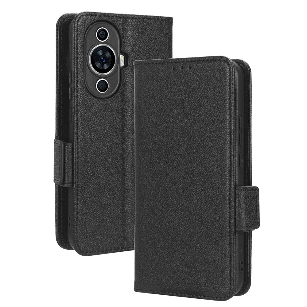 For Huawei nova 11 Pro / nova 11 Ultra PU Leather Flip Cover Litchi Texture Wallet Phone Case with Strap