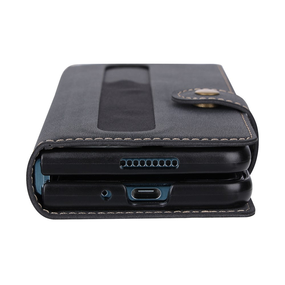 VILI PR Series For Samsung Galaxy Z Fold4 5G Stand Wallet Case Anti-Scratch PU Leather+PC Phone Cover