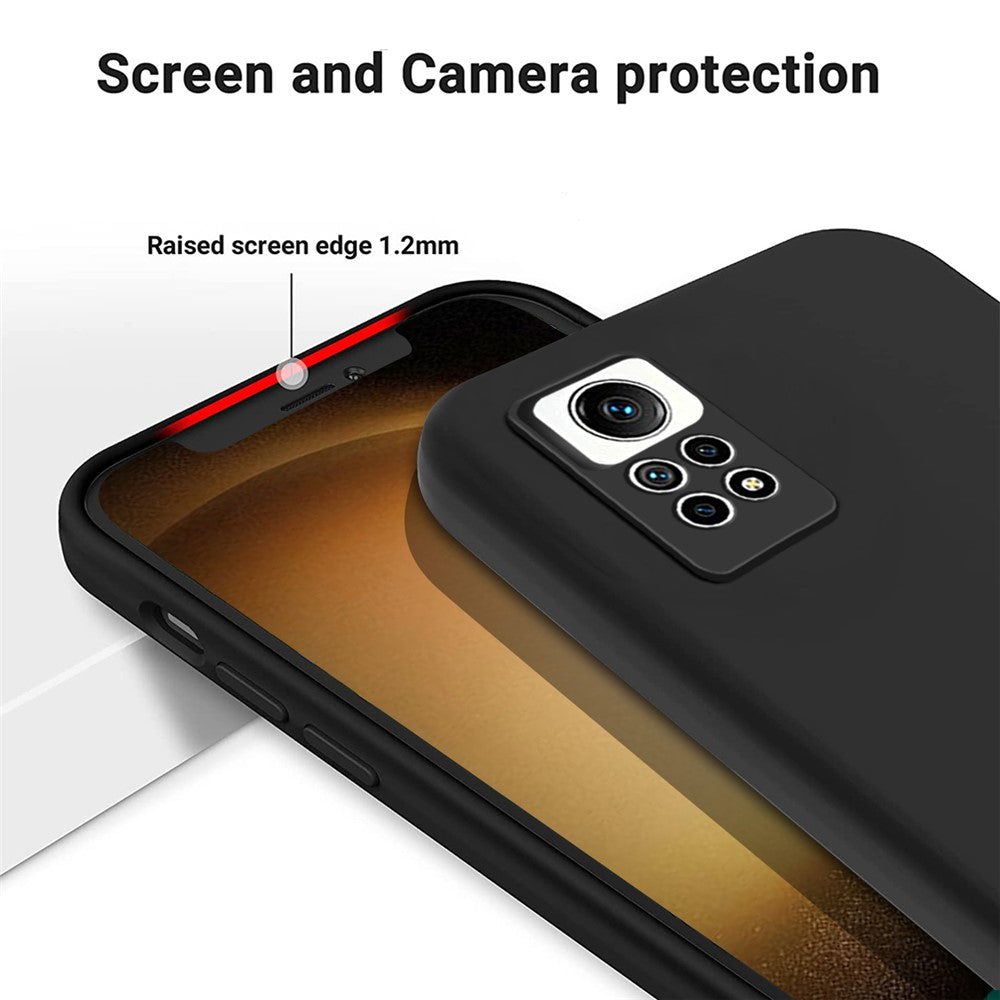 For Xiaomi Redmi Note 12 Pro 4G Liquid Silicone Drop-proof Cover Soft Lining Phone Case