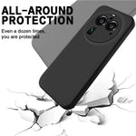 Oppo Find X6 Pro flytande silikonfodral mjukt foder stötsäkert mobilskal