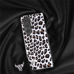 ABEEL For Samsung Galaxy Z Fold5 5G Leopard Pattern Case Anti-Scratch PU Leather + PC Phone Cover