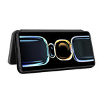 Carbon Fiber Texture Shell for Xiaomi Redmi K60E 5G Phone Case Stand Card Slot PU Leather Cover