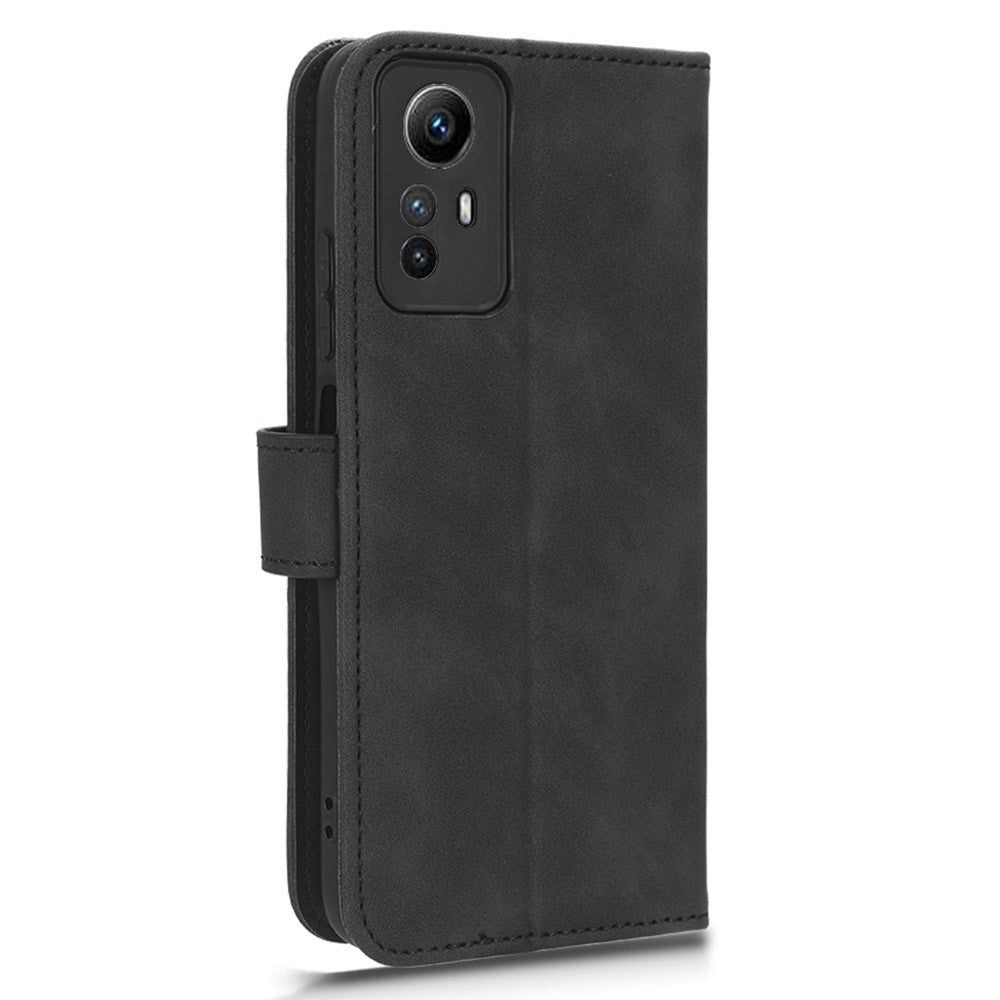 For Xiaomi Redmi Note 12S 4G PU Leather Wallet Flip Cover Skin-touch Stand Phone Case
