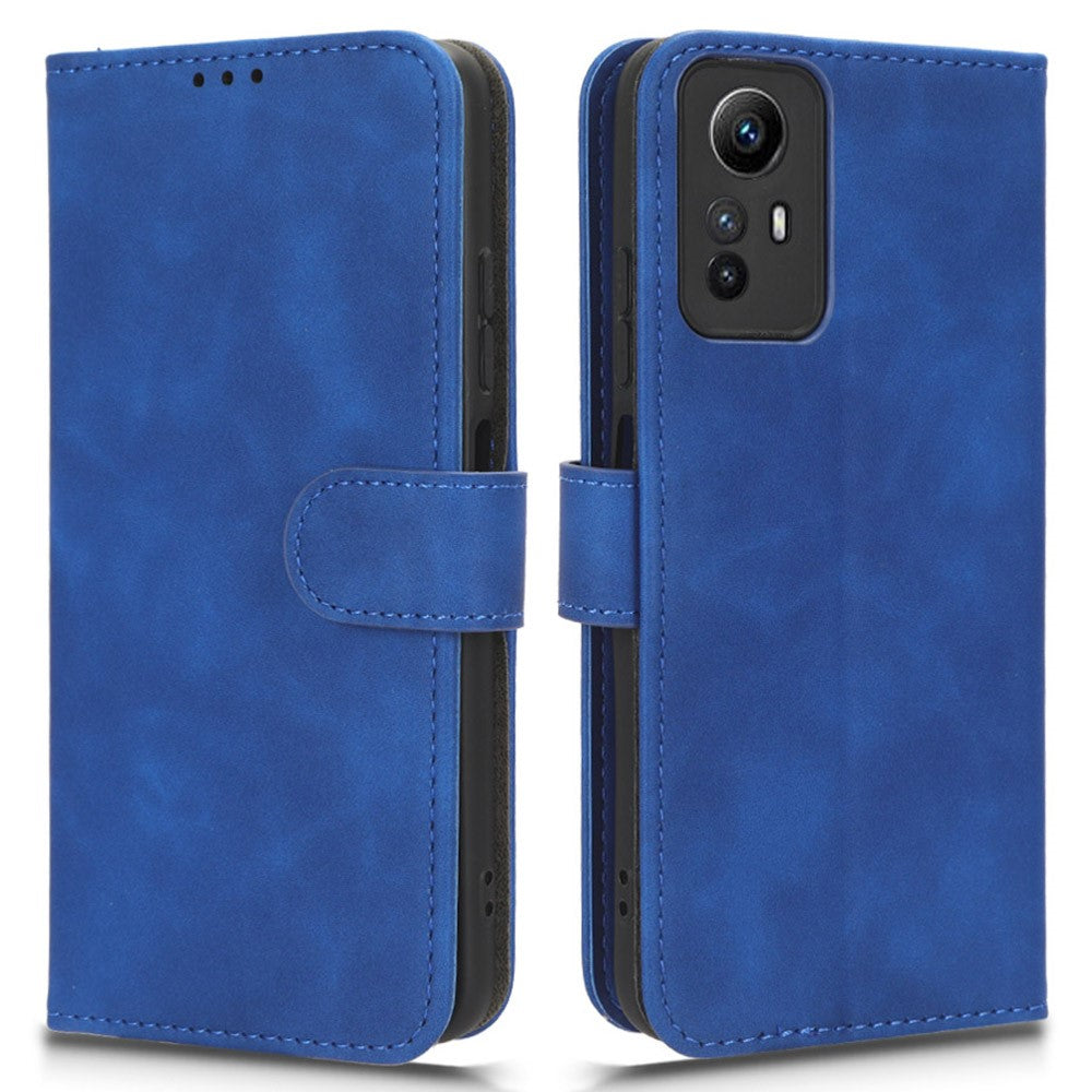 For Xiaomi Redmi Note 12S 4G PU Leather Wallet Flip Cover Skin-touch Stand Phone Case