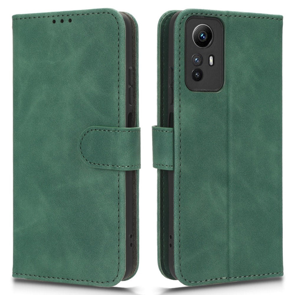 For Xiaomi Redmi Note 12S 4G PU Leather Wallet Flip Cover Skin-touch Stand Phone Case