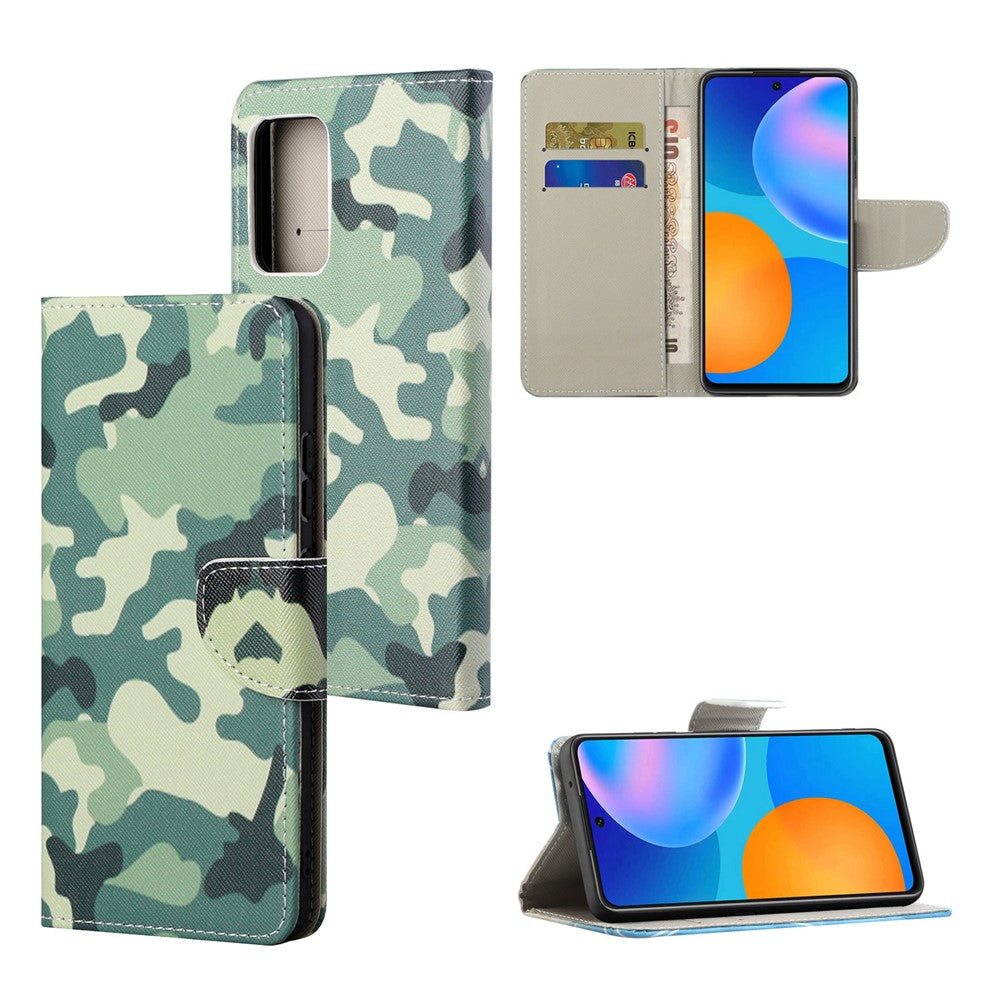 For Xiaomi Redmi Note 12S 4G Pattern Printing Leather Cellphone Case Wallet Stand Phone Cover