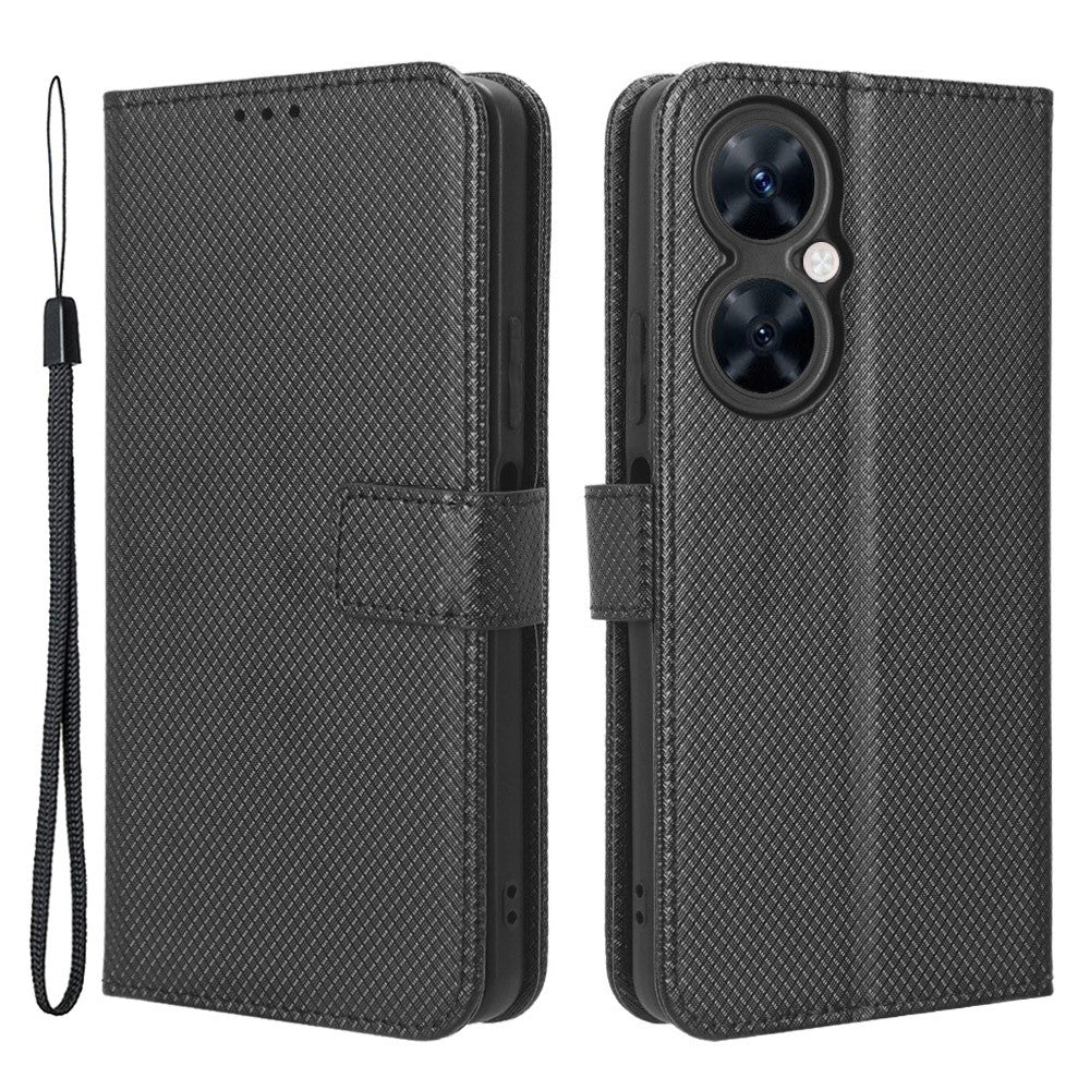 For Huawei Maimang 20 / nova 11i / Enjoy 60 Pro PU Leather Wallet Case Diamond Texture Phone Stand Cover
