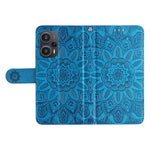 For Xiaomi Redmi Note 12 Turbo / Poco F5 5G Phone Case PU Leather Wallet Imprinted Sunflower Phone Stand Cover