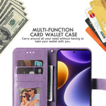 For Xiaomi Redmi Note 12 Turbo / Poco F5 5G Case Floral Pattern PU Leather Wallet Stand Phone Cover
